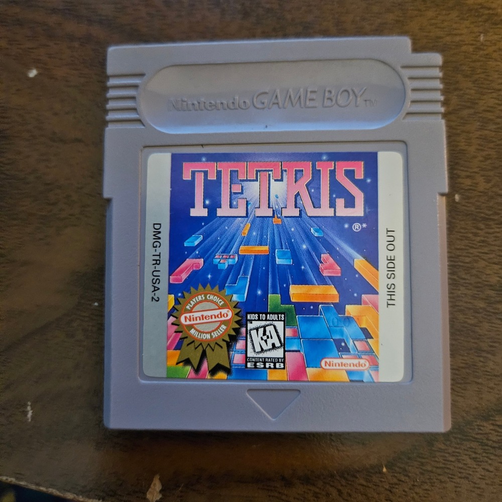 Nintendo Tetris Game Boy Video Game Gray Players Choice DMG-TR-USA-2 Puzzle